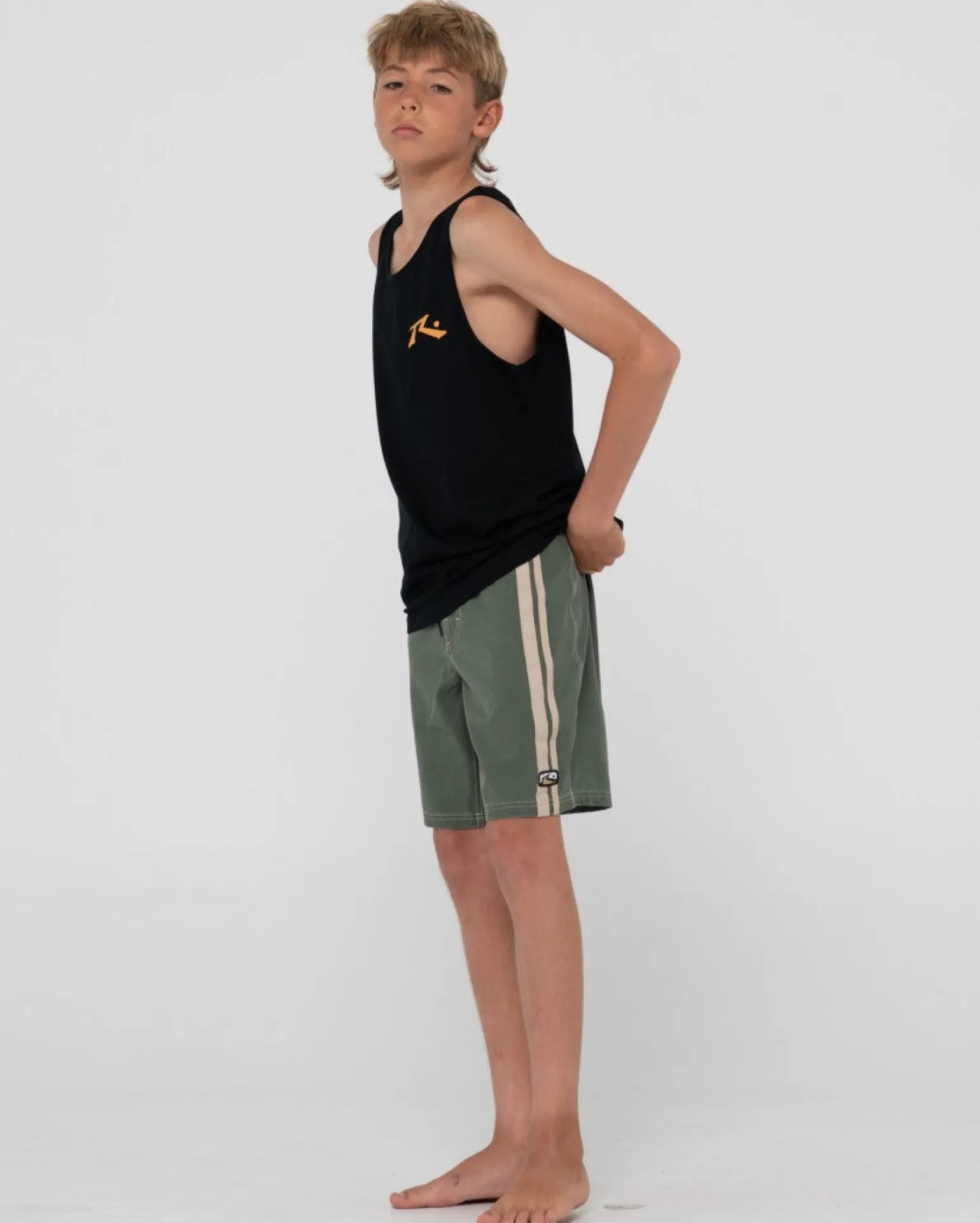 Burnt Rubber Vintage Wash Boardshort Boys | Rusty Cheap