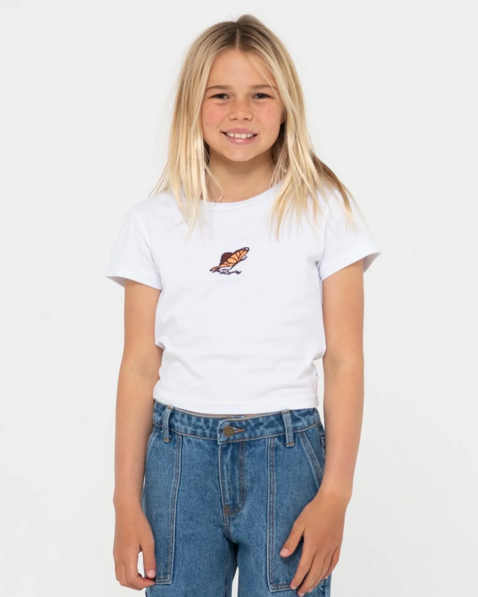 Butterfly Skimmer Baby Tee Girls | Rusty Sale