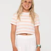 Camila Stripe Tee Girls | Rusty Shop