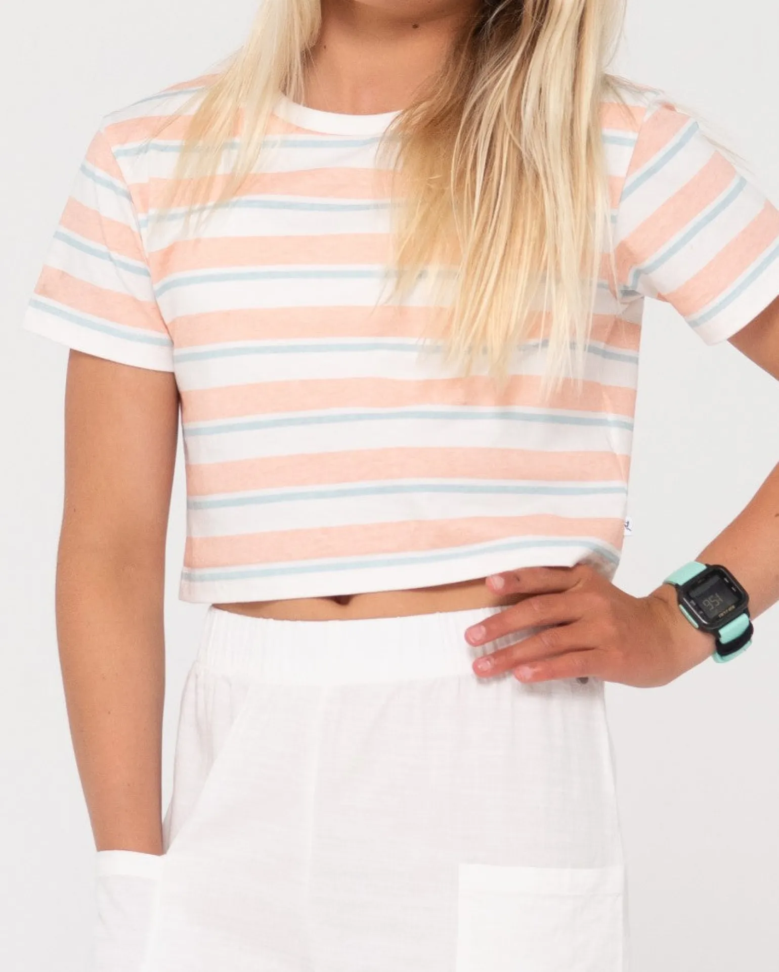 Camila Stripe Tee Girls | Rusty Shop