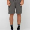 Camper Vintage Wash Cargo Elastic Short | Rusty Shop