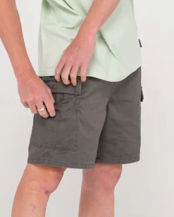 Camper Vintage Wash Cargo Elastic Short | Rusty Shop