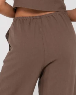 Carolina High Waisted Relaxed Fit Linen Pant | Rusty Fashion