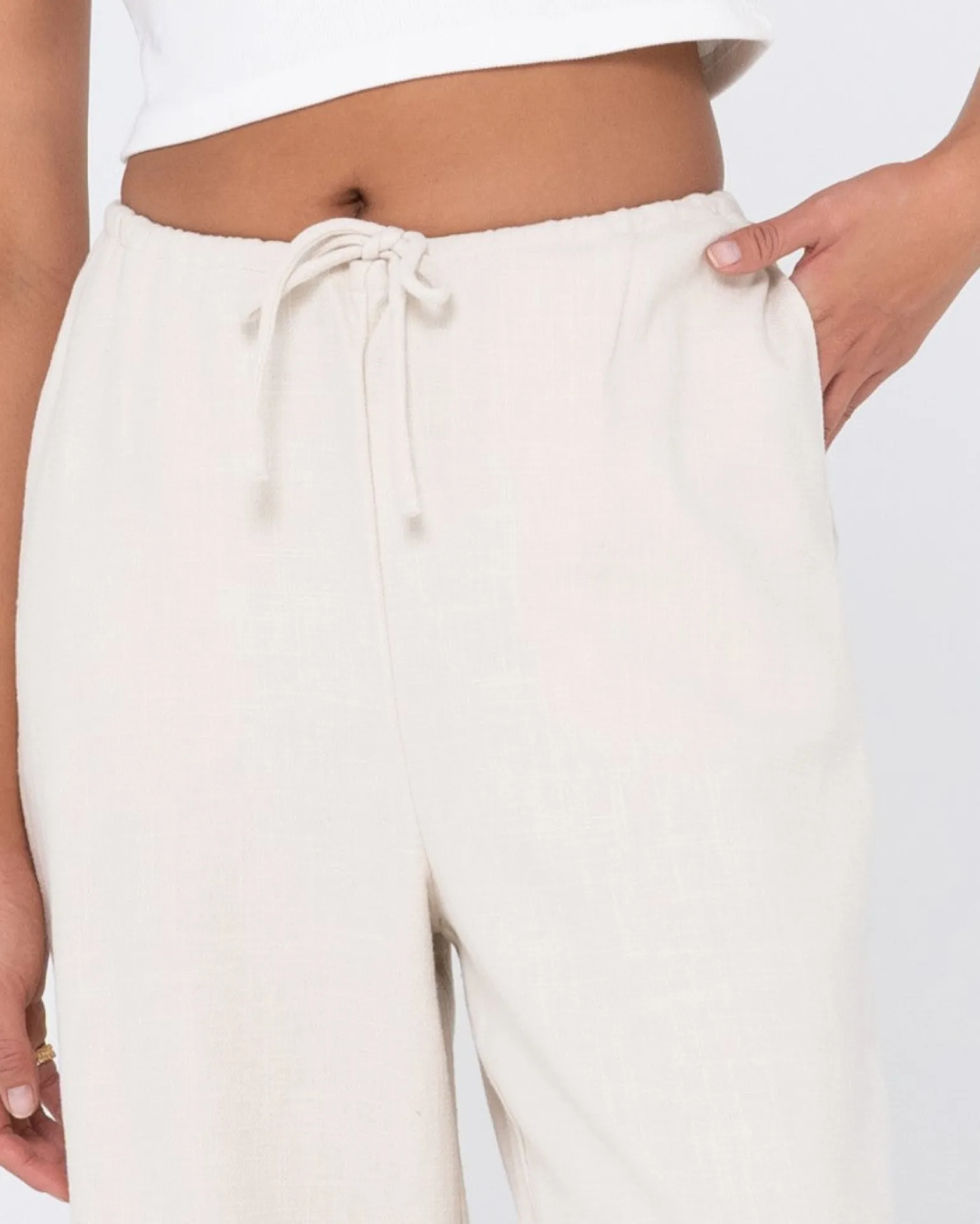 Carolina High Waisted Relaxed Fit Linen Pant | Rusty Best