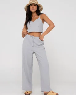 Carolina V Neck Linen Slip Top | Rusty Cheap