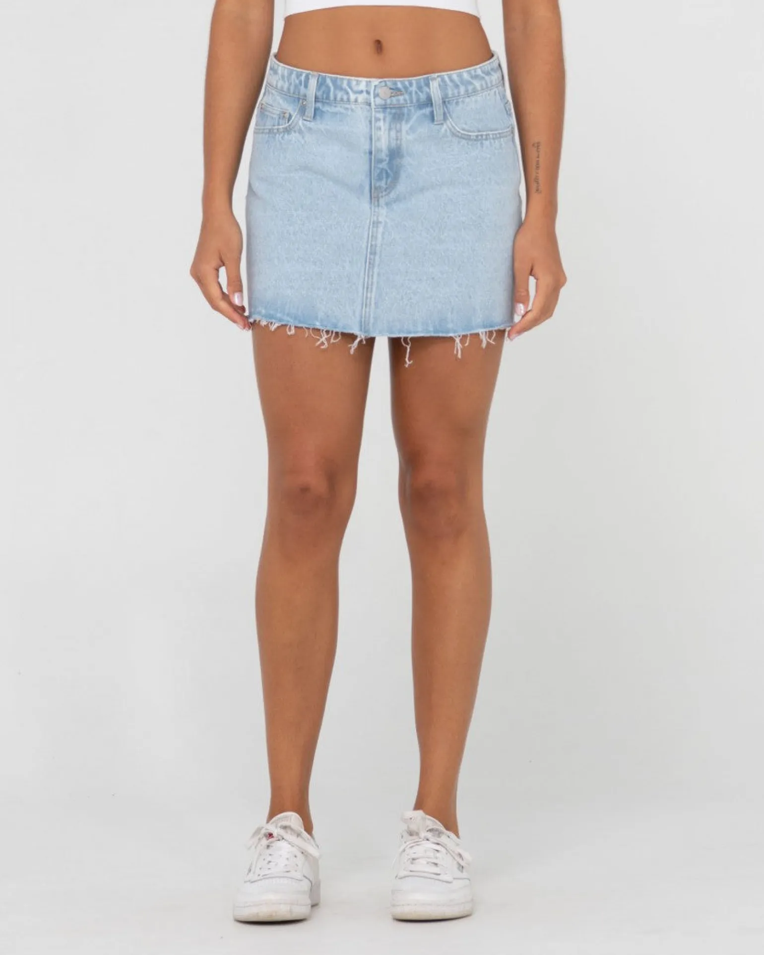 Celeste Low Rise Denim Mini Skirt | Rusty Hot