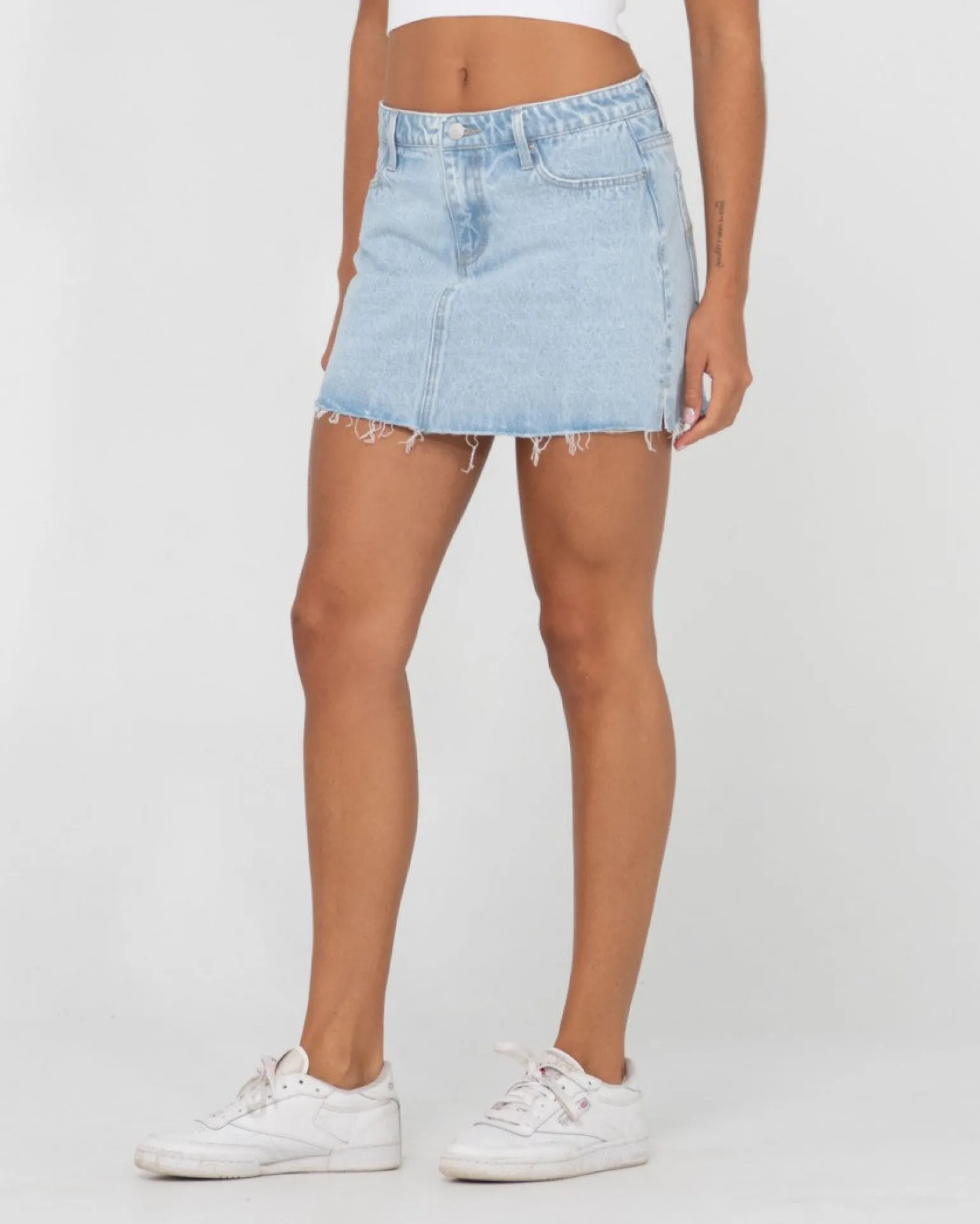 Celeste Low Rise Denim Mini Skirt | Rusty Hot