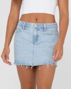 Celeste Low Rise Denim Mini Skirt | Rusty Hot