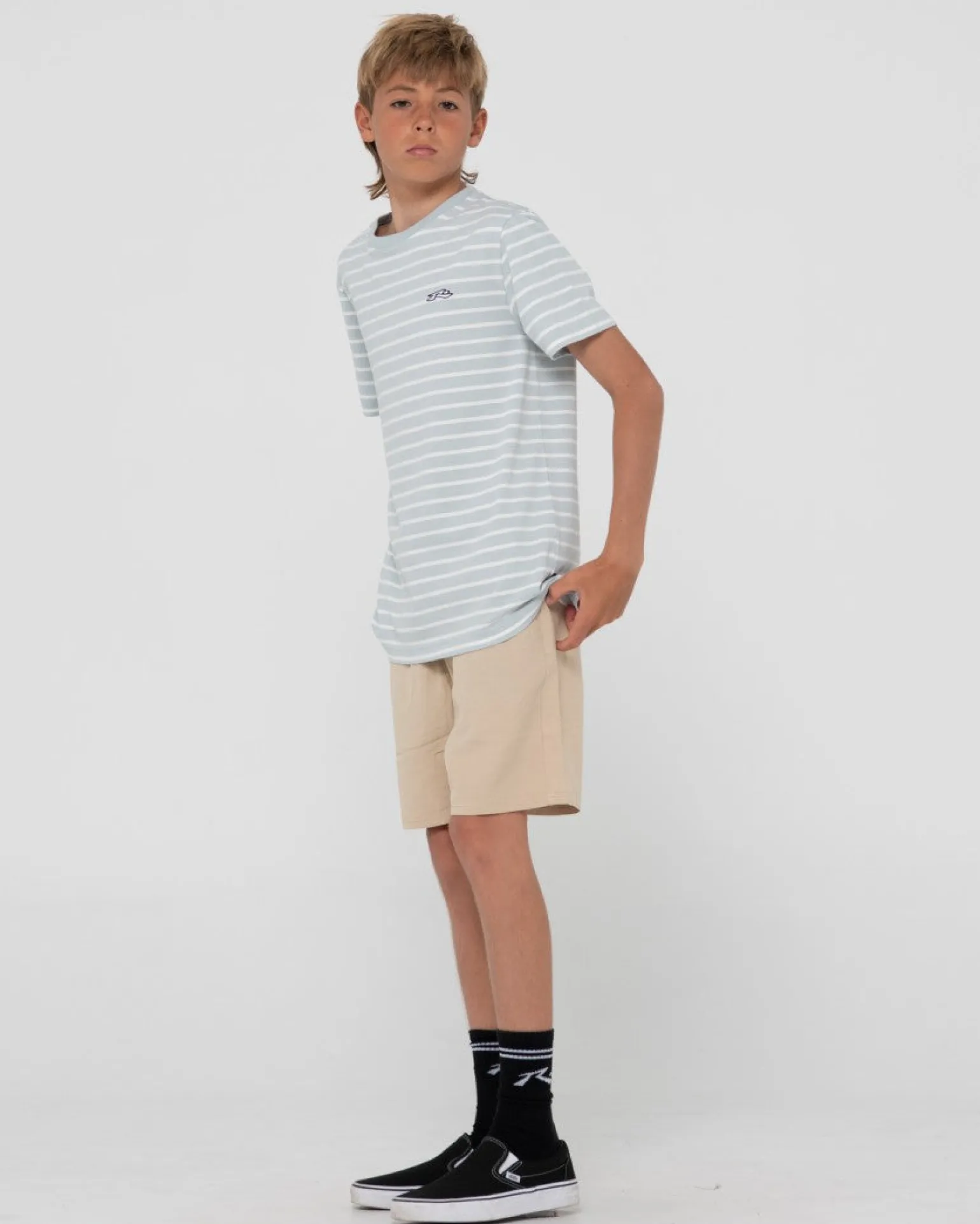 Changing Lanes Striped Tee Boys | Rusty Best