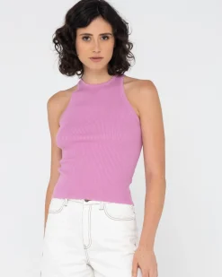 Charis Rib Knit Tank | Rusty Cheap