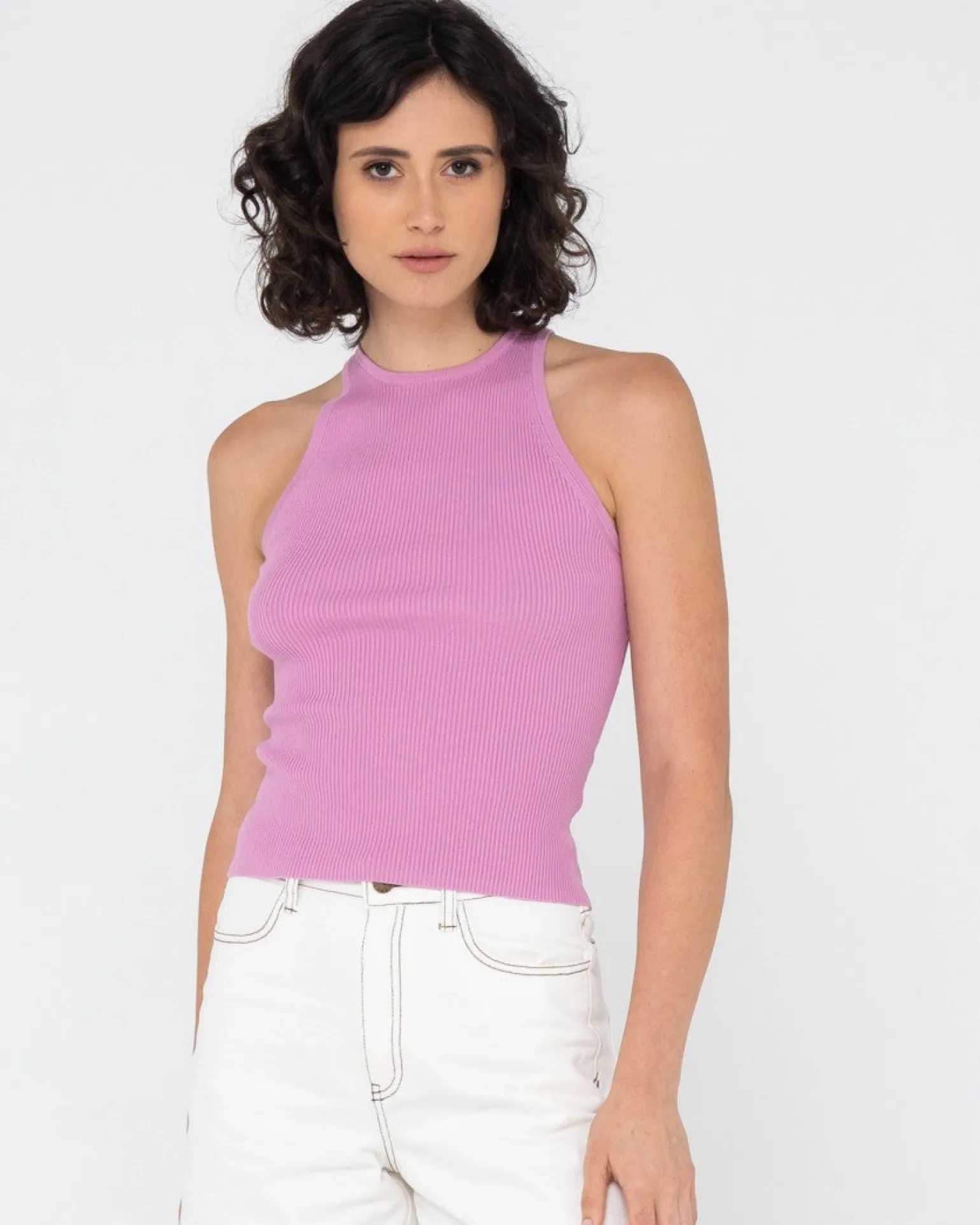 Charis Rib Knit Tank | Rusty Cheap