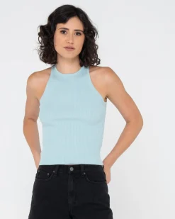 Charis Rib Knit Tank | Rusty Hot