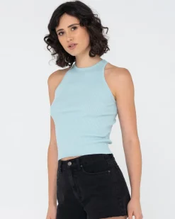 Charis Rib Knit Tank | Rusty Hot