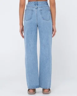 Chloe High Waisted Distressed Straight Jean | Rusty New