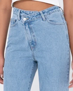 Chloe High Waisted Distressed Straight Jean | Rusty New