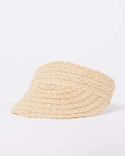 Cindy Straw Adjustable Visor | Rusty Best