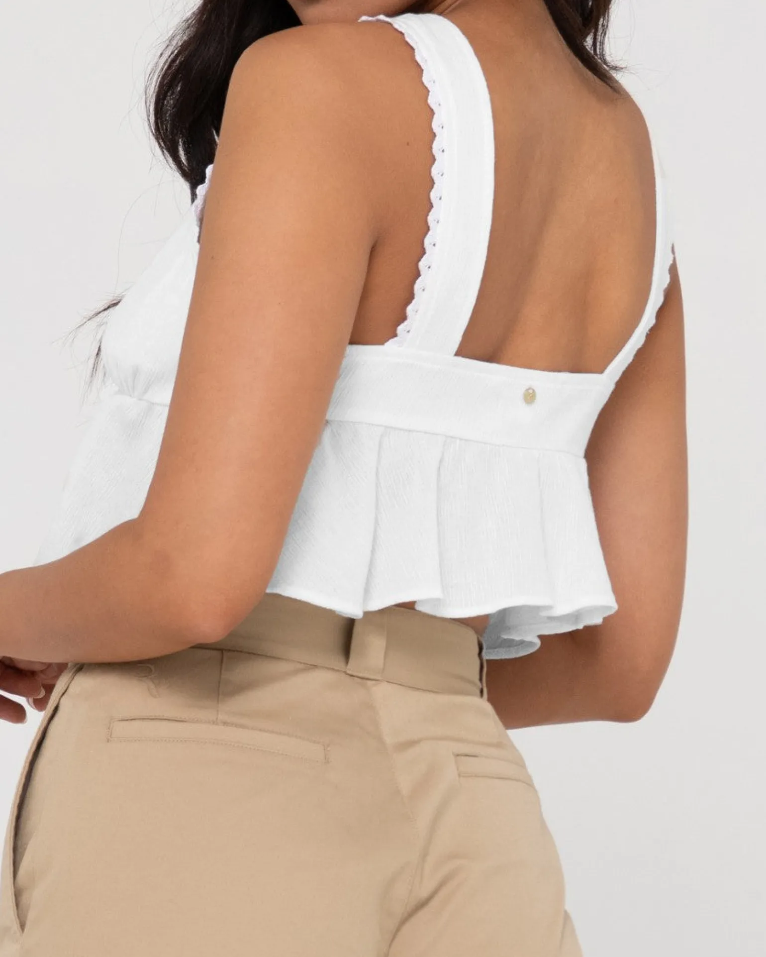 Coco V Neck Crop Top | Rusty Online