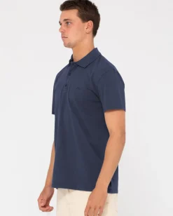 Comp Wash Short Sleeve Polo | Rusty Outlet