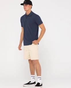 Comp Wash Short Sleeve Polo | Rusty Outlet