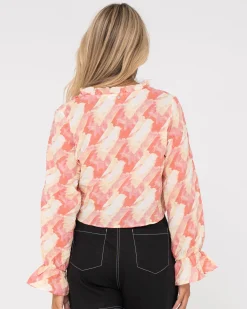 Cosmos Long Sleeve Shirt | Rusty Hot