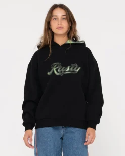 Country Club Oversized Hooded Fleece | Rusty Cheap