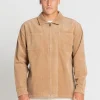 Coup Cord Long Sleeve Overshirt | Rusty Flash Sale