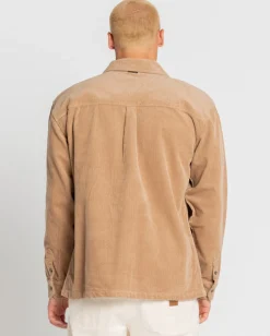Coup Cord Long Sleeve Overshirt | Rusty Flash Sale