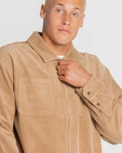 Coup Cord Long Sleeve Overshirt | Rusty Flash Sale