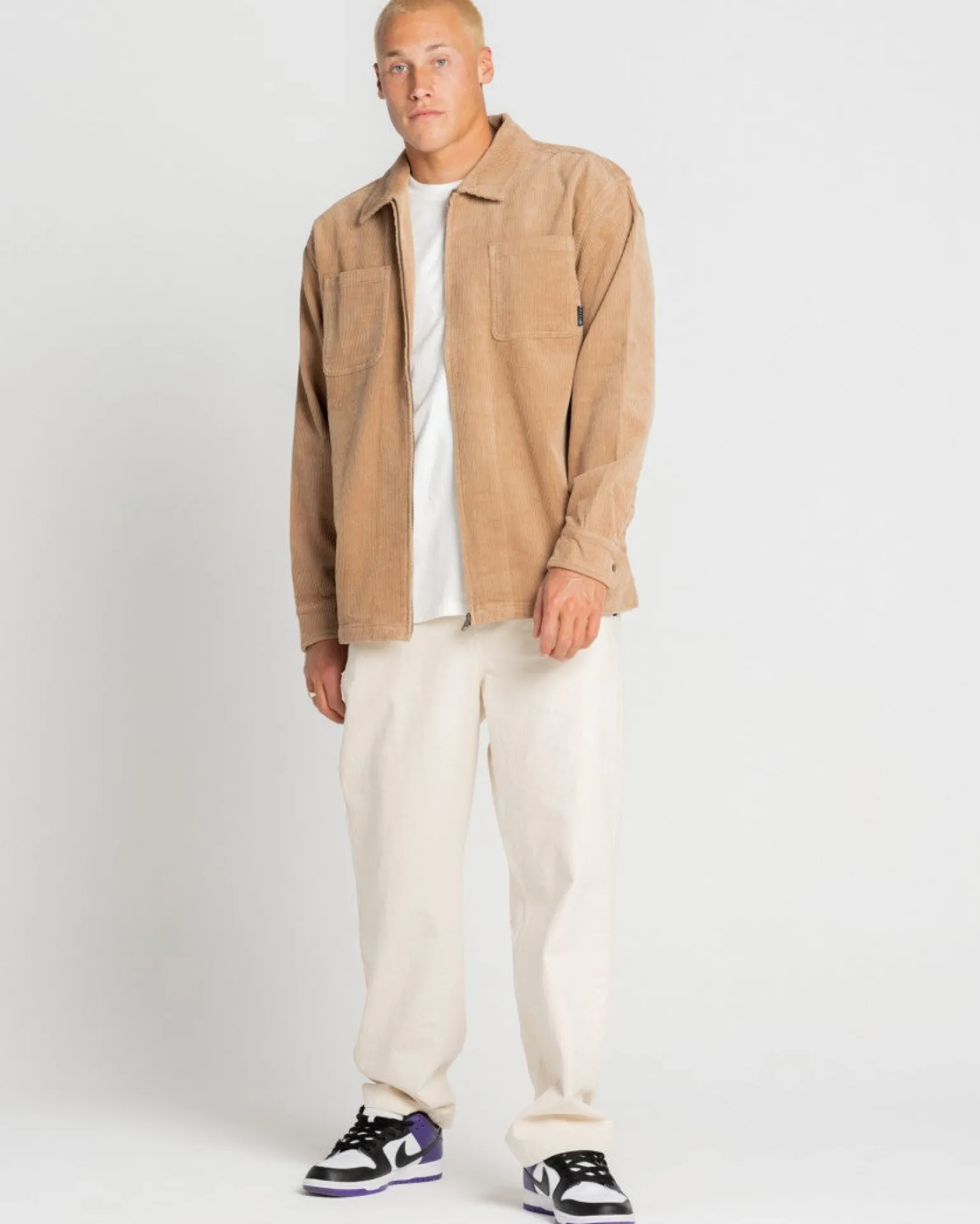 Coup Cord Long Sleeve Overshirt | Rusty Flash Sale