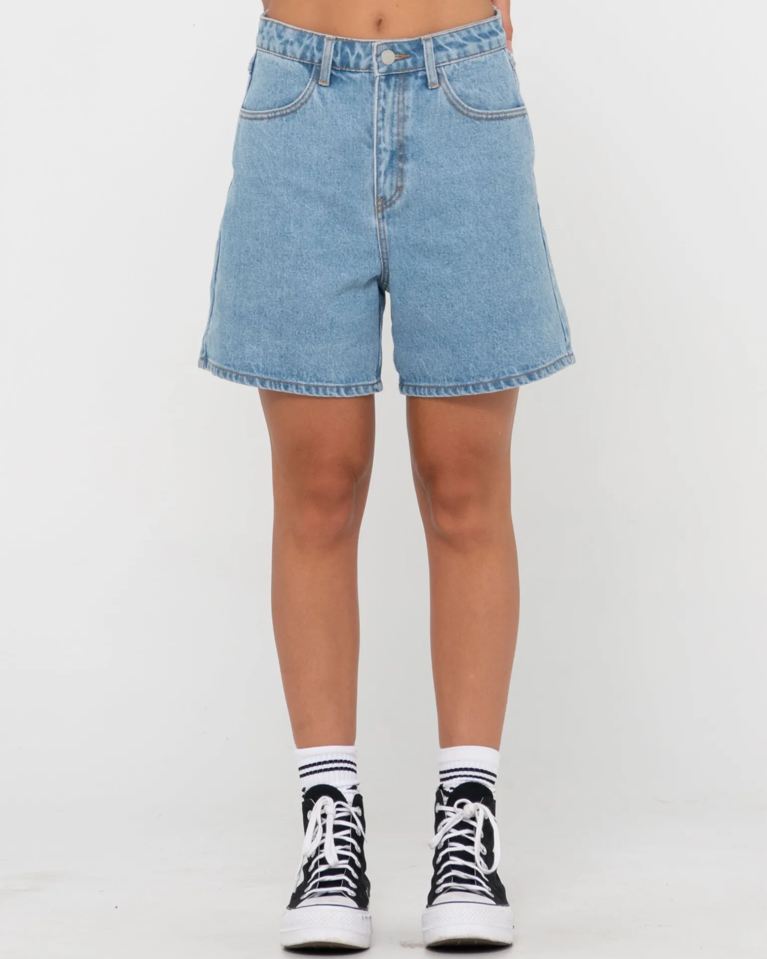 Cyprus High Waisted Denim Short | Rusty New