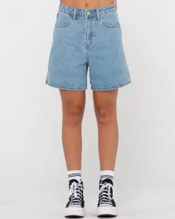 Cyprus High Waisted Denim Short | Rusty Best