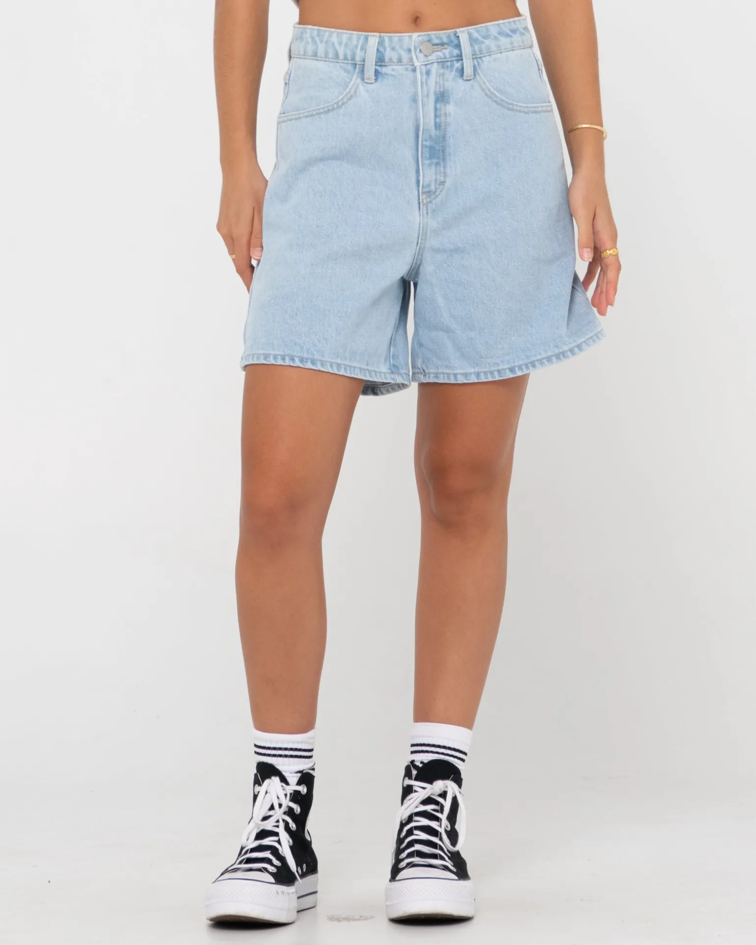 Cyprus High Waisted Denim Short | Rusty Store