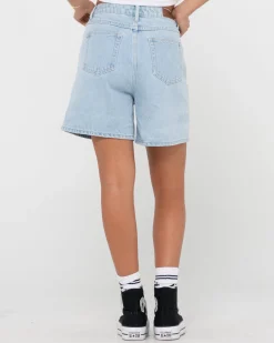 Cyprus High Waisted Denim Short | Rusty Best Sale