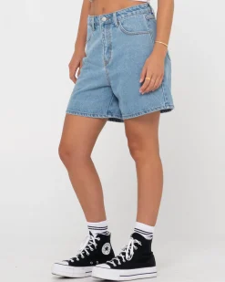Cyprus High Waisted Denim Short | Rusty New