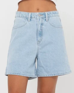 Cyprus High Waisted Denim Short | Rusty Hot
