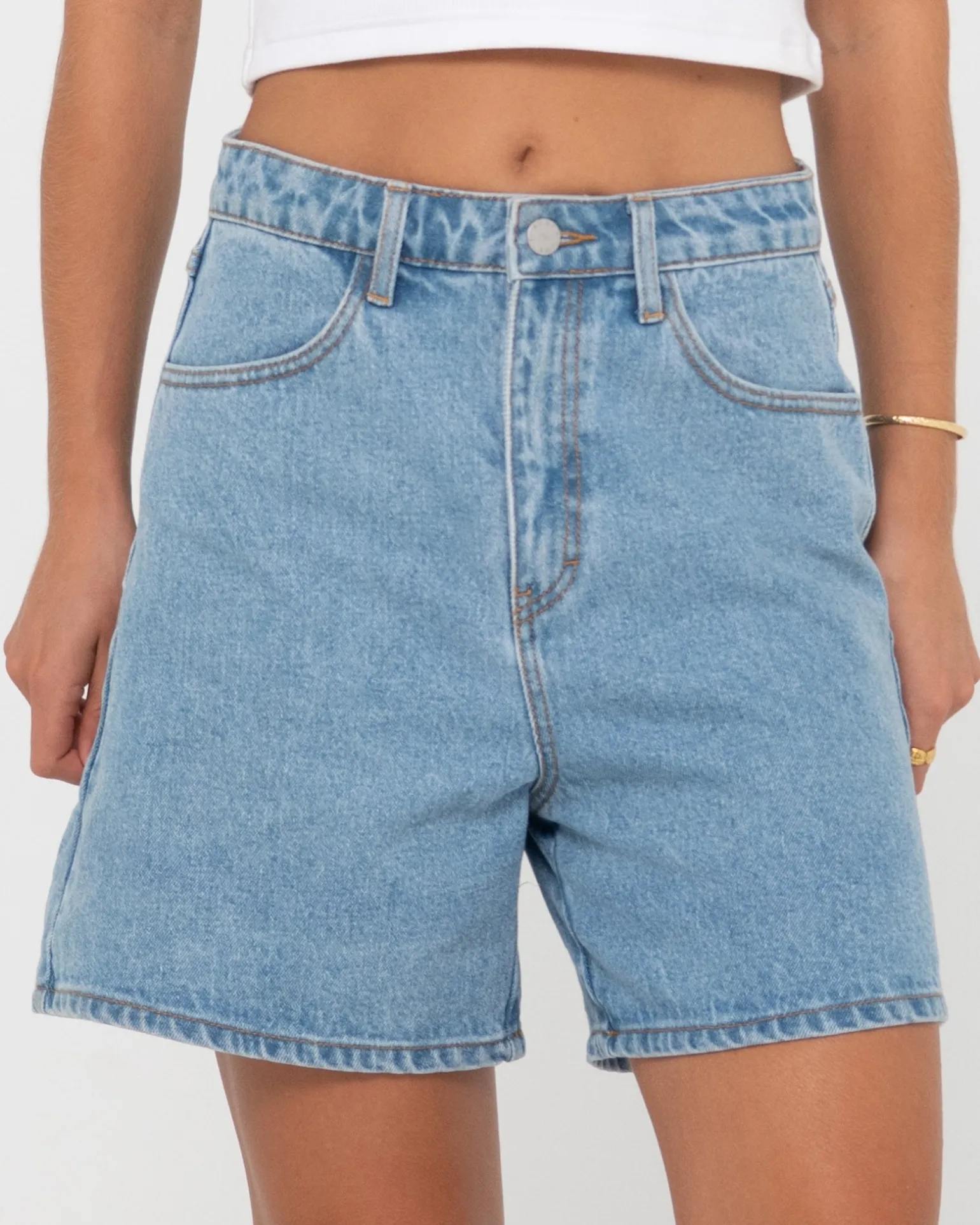 Cyprus High Waisted Denim Short | Rusty New