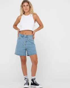 Cyprus High Waisted Denim Short | Rusty New