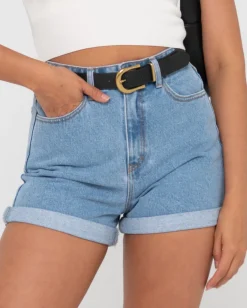 Cyprus High Waisted Denim Short | Rusty Best