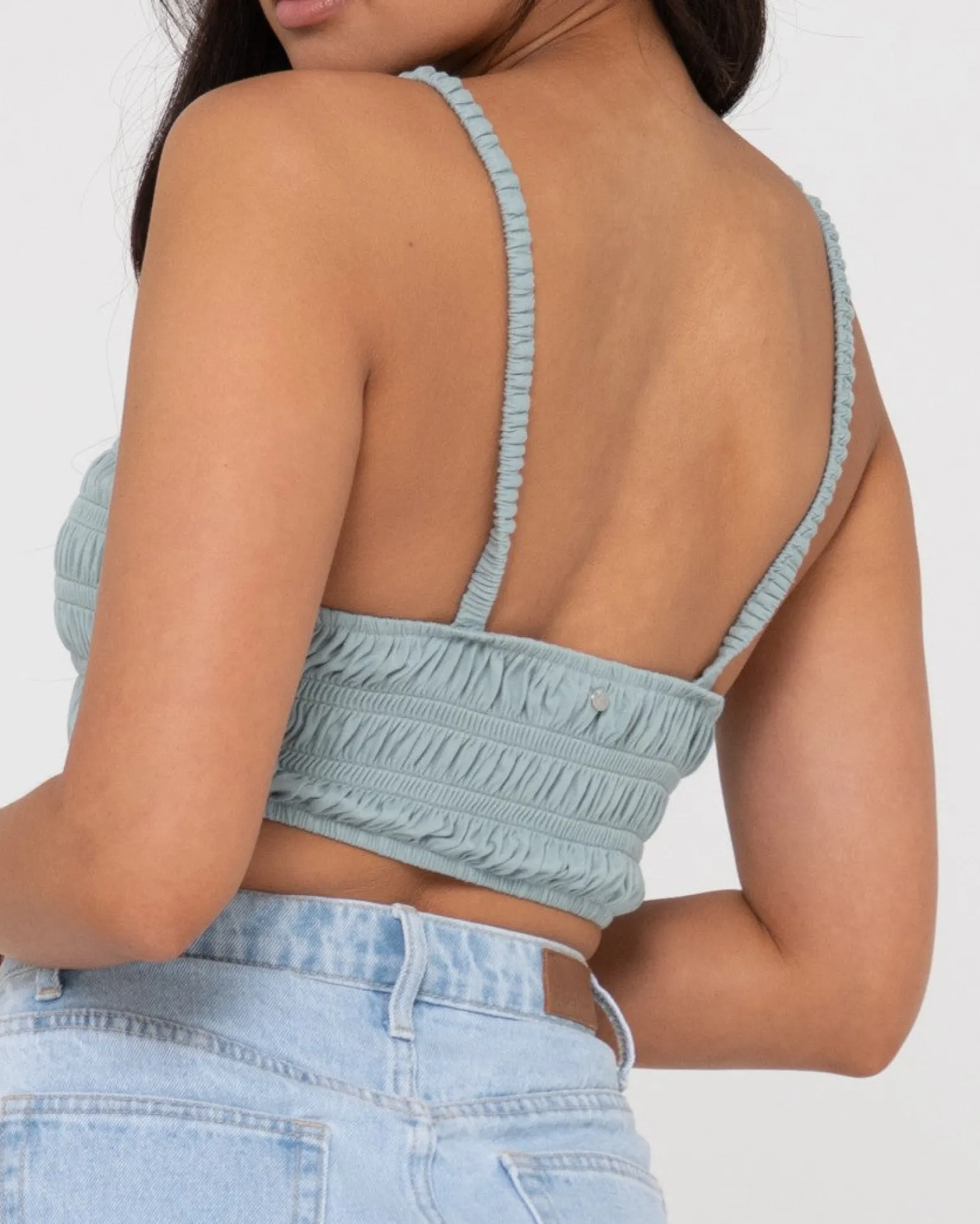 Danielle Shirring Crop Top | Rusty Online