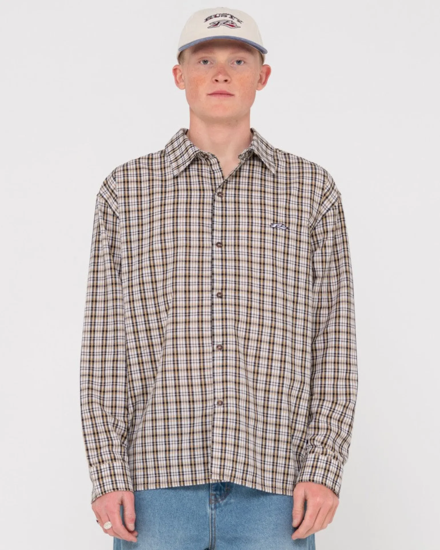 Datsun Relaxed Check Long Sleeve Shirt | Rusty Store