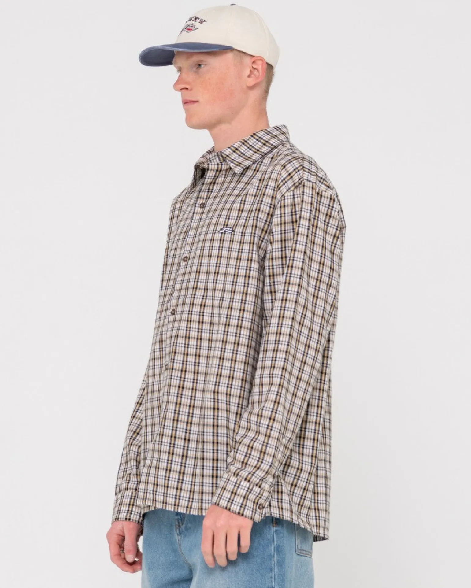 Datsun Relaxed Check Long Sleeve Shirt | Rusty Store