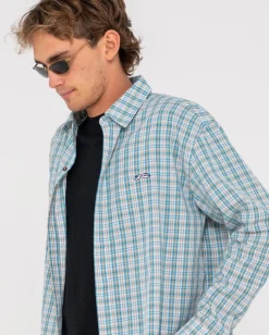 Datsun Relaxed Check Long Sleeve Shirt | Rusty Best Sale