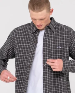 Datsun Relaxed Check Long Sleeve Shirt | Rusty Store