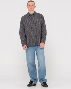 Datsun Relaxed Check Long Sleeve Shirt | Rusty Store