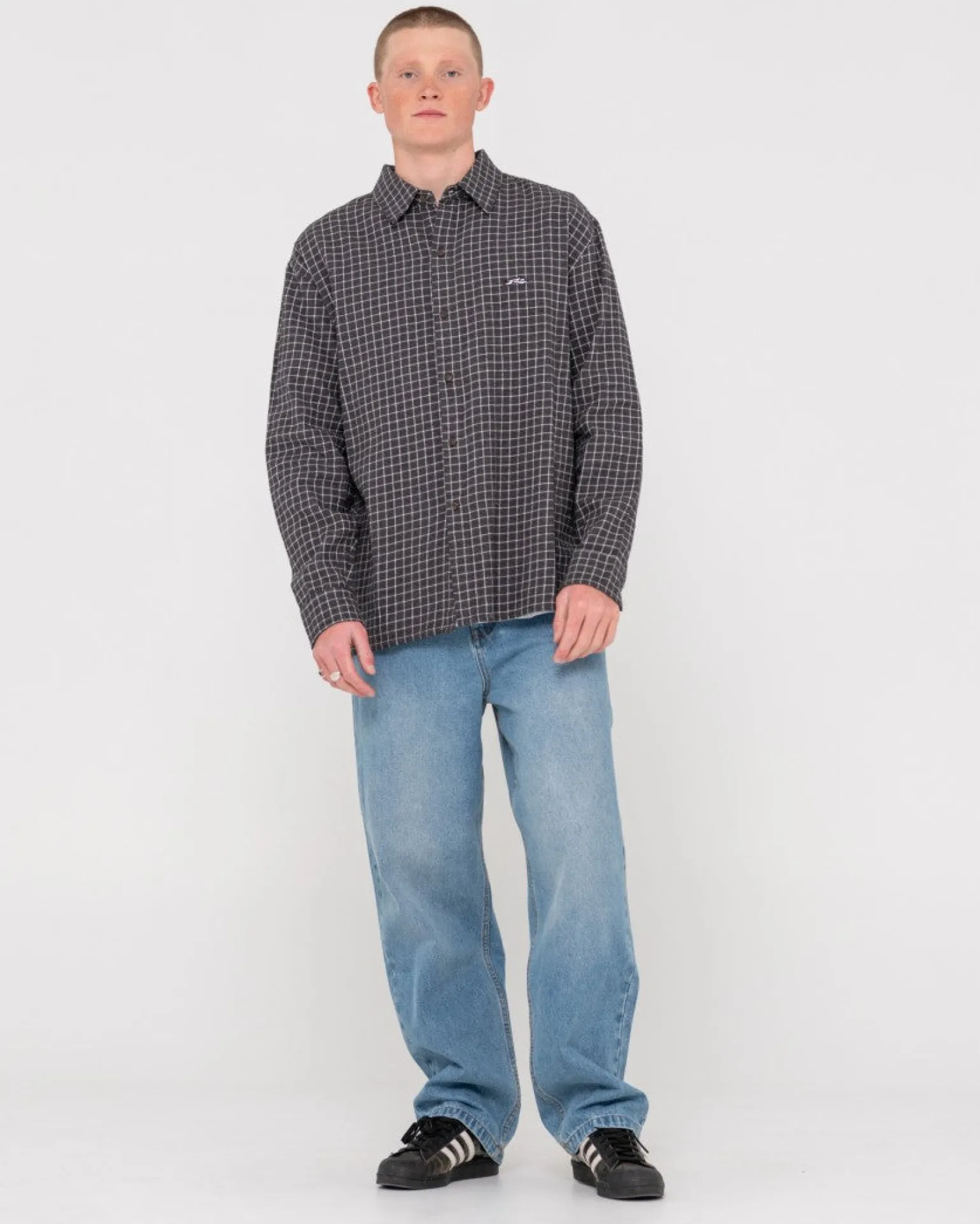 Datsun Relaxed Check Long Sleeve Shirt | Rusty Store