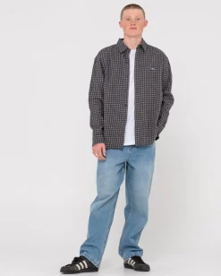 Datsun Relaxed Check Long Sleeve Shirt | Rusty Store