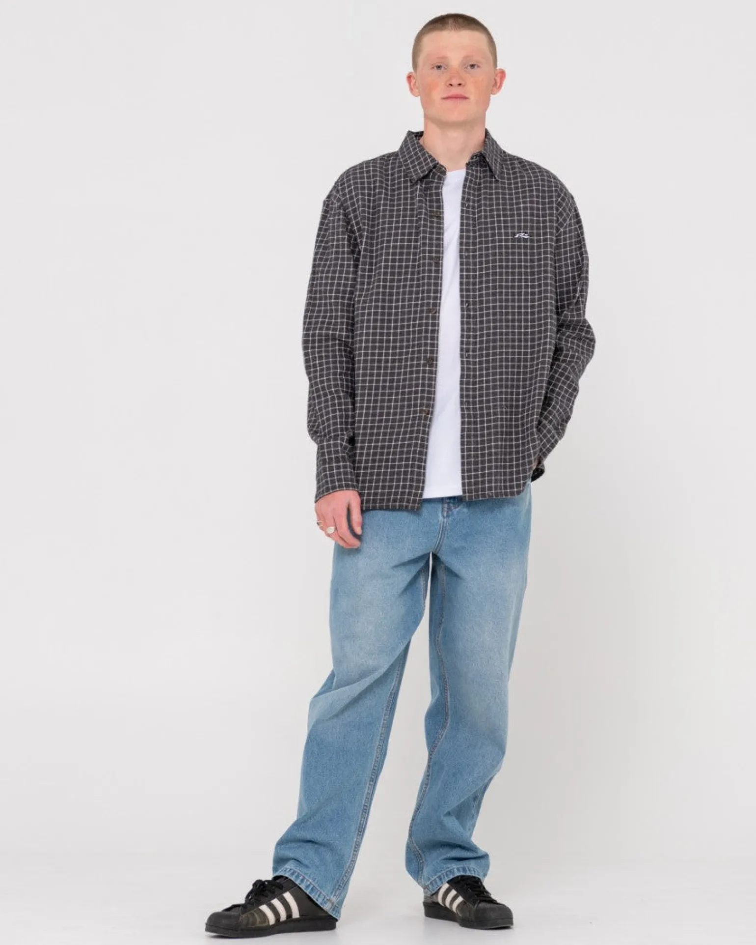 Datsun Relaxed Check Long Sleeve Shirt | Rusty Store