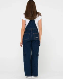 Dax Denim Cargo Overalls | Rusty Best
