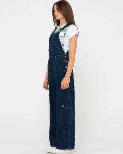 Dax Denim Cargo Overalls | Rusty Hot