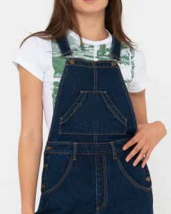 Dax Denim Cargo Overalls | Rusty Hot